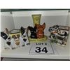 Image 1 : JAPANESE CERAMIC DOG ADVERTISING AND PLANTER LOT OF 4