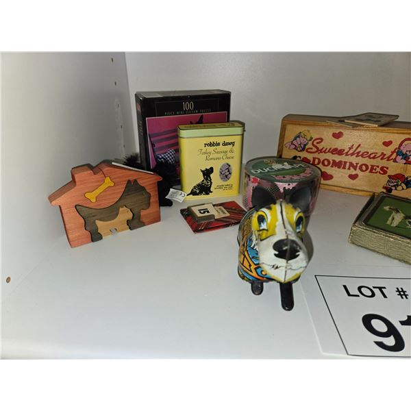 SCOTTISH TERRIER NOVELTIES, DESK ITEMS & SMALL COLLECTIBLES LOT