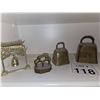 Image 1 : ASSORTED DECORATIVE BRASS BELLS INCLUDING ASIAN STYLE EXAMPLES