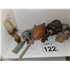 Image 1 : INDIGENOUS STYLE GOURD AND WOOD RATTLES & PERCUSSION OBJECTS