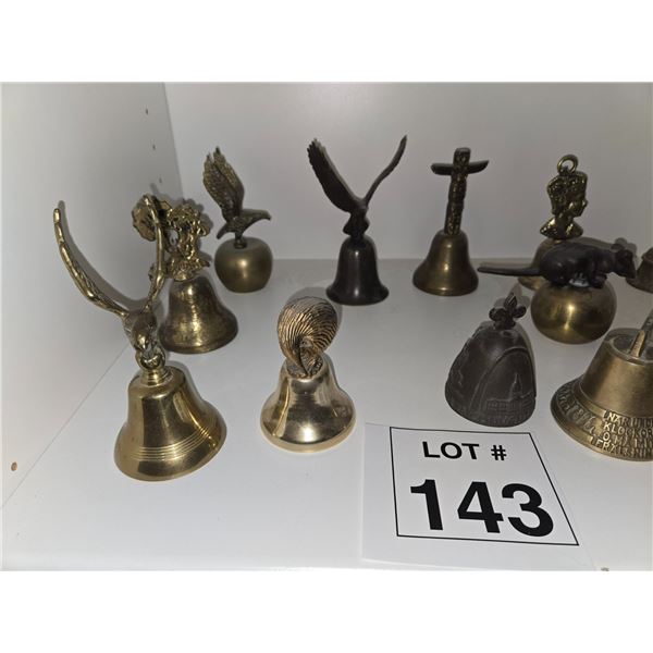 FIGURAL AND NOVELTY BELLS WITH ANIMAL AND MONUMENT DESIGNS
