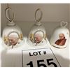 Image 1 : COLLECTION OF POPE JOHN PAUL II COMMEMORATIVE CERAMIC BELLS