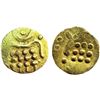 Image 1 : Malabar Cost, Veera Raya, Gold Fanam , 0.38g , Obv: Stylized Lion, cresent above, Rev: Stylized Boar