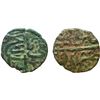 Image 1 : Humayun (1535-1536 AD), copper half falus, Mandu mint, 94x, G&G M213, 4.30g. Obv: Legend Fi tarikh N