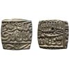 Image 1 : Akbar (1556-1605 AD), silver square rupee, Ujjain mint, AH 995, KM 82.7, 11.400g . About very fine, 