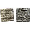 Image 1 : Akbar (1556-1605 AD), silver square rupee, Fatehpur mint, AH 996, KM 82.2, 11.400g . About very fine