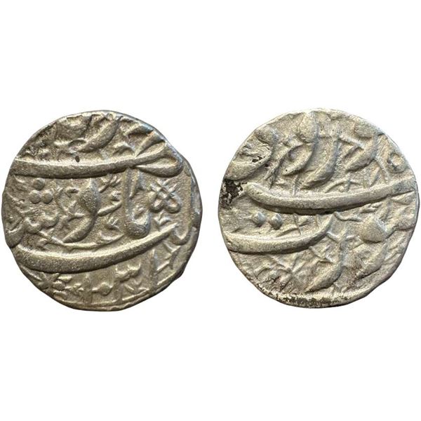 Jahangir (1605-1627 AD), silver rupee, Surat mint, 'Nur ud-din' type, Farwardeen AH 1031/RY 18, KM 1