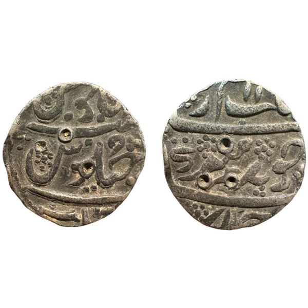Aurangzeb, Silver Rupee, 11.35g, uncertain Mint (South Fabic,) AH 11XX/XX RY(Found spot Maharastra r