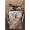 Image 3 : *Brand New* Brown and White 100% COWHIDE Leather DUFFLE BAG