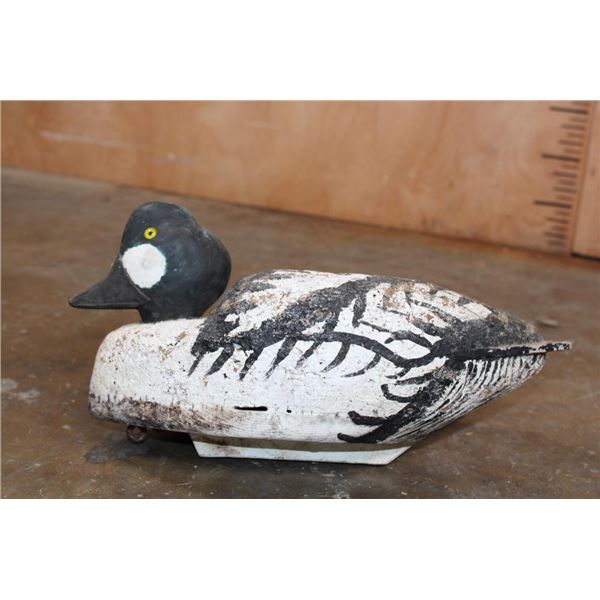 Hand-crafted Wood and Cork "D.C. Kresser Colchester, VT" DUCK DECOY