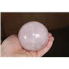Image 5 : 3 Mineral Spheres. (1) ROSE QUARTZ, (1) BLUE CELESTITE, and (1) GREEN BANDED ONYX