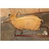 Image 8 : Life-sized RED RIVER HOG on a Wood Base