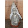 Image 3 : Large Alabaster Stone Indian Chief SCULPTURE on a Wood Base
