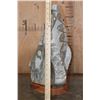 Image 7 : Large Alabaster Stone Indian Chief SCULPTURE on a Wood Base