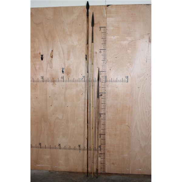 (3) Authentic African SPEARS from the Estate of Bobby Moore