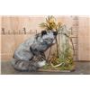 Image 1 : Life-sized SILVER FOX on a Decorative Base