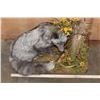 Image 5 : Life-sized SILVER FOX on a Decorative Base
