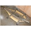 Image 2 : XXL 14' 9" Long CROCODILE HIDE or CROCODILE RUG with its Mounted Head and Claws
