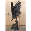 Image 1 : XXL Bronze "EAGLE" Sculpture after Jules Moigniez on a Marble Base, Weight: 40 lbs