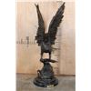 Image 4 : XXL Bronze "EAGLE" Sculpture after Jules Moigniez on a Marble Base, Weight: 40 lbs