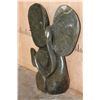 Image 2 : XXL Hand-carved SERPENTINE Stone ELEPHANT and Child Sculpture by Shona artisans in Zimbabwe