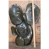 Image 4 : XXL Hand-carved SERPENTINE Stone ELEPHANT and Child Sculpture by Shona artisans in Zimbabwe
