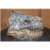 Image 1 : Big Hand-carved and Polished SODALITE-SYENITE Tyrannosaurus Rex SKULL