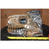 Image 2 : Big Hand-carved and Polished SODALITE-SYENITE Tyrannosaurus Rex SKULL