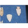 Image 11 : (27) Native American ARROWHEADS or Spear Points in a Display Case