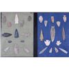 Image 1 : (27) Native American ARROWHEADS or Spear Points in a Display Case