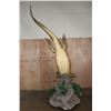 Image 10 : *Real Skin* Over 12' Long Life-sized "Swimming" CROCODILE on a Decorative Base with Wheels