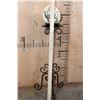 Image 8 : Scrimshawed OSTRICH EGG  by African artist "J. Nkosi" displayed on a Metal Stand