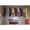 Image 2 : (150) *Brand New* Damascus Steel and Carbon Steel Fixed Blade and Folding KNIVES