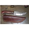 Image 5 : (150) *Brand New* Damascus Steel and Carbon Steel Fixed Blade and Folding KNIVES