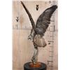 Image 2 : *Rarely Seen* Life-sized EUROPEAN BUZZARD Perched on a Branch and Wood Base
