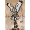 Image 8 : *Rarely Seen* Life-sized EUROPEAN BUZZARD Perched on a Branch and Wood Base