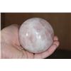 Image 7 : 3 Mineral Spheres. (1) ROSE QUARTZ, (1) BLUE CELESTITE, and (1) GREEN BANDED ONYX