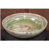 Image 1 : Big BOWL Carved from a Single Piece of GREEN BANDED ONYX
