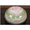 Image 8 : Big BOWL Carved from a Single Piece of GREEN BANDED ONYX