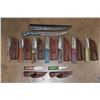 Image 1 : (10) Fixed Blade Damascus Steel KNIVES including (1) Big Filet KNIFE