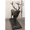 Image 5 : Bronze Bugling ELK Sculpture after artist P.J. Mene, on a MARBLE Base, Weight: 21 lbs