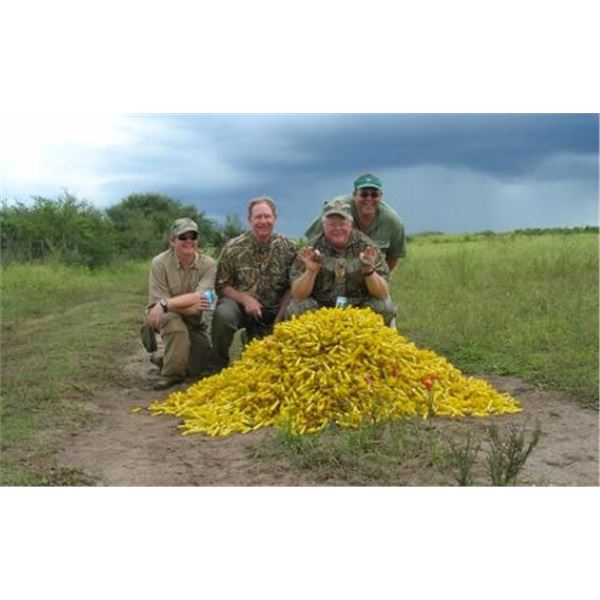Norte Hunters Cordoba Argentina High Volume Dove Hunt 4 people, 3 days