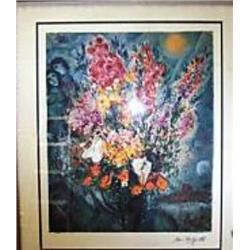 Chagall "Blue Bouquet"