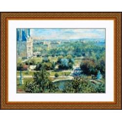 "View of Tuileries Gardens" Claude Monet