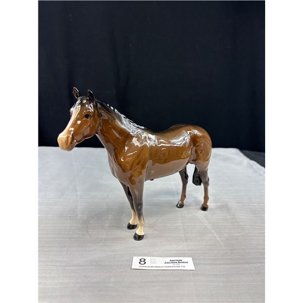 Very Nice 8" Tall Made in England Beswick Horse with Original Sticker on It