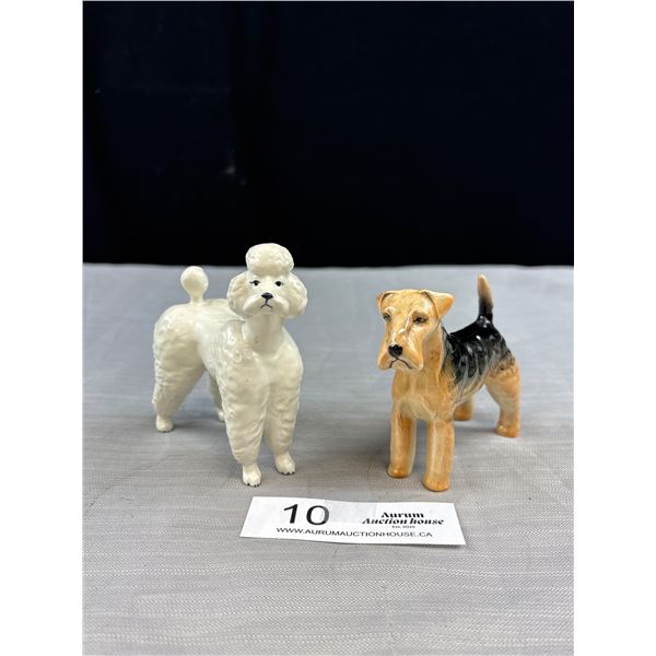 2 4" Tall Made in England Beswick Dogs