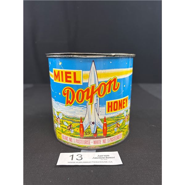 Vintage 1950s/60s Doyon Honey Tin in Great Condition and Fantastic Graphics