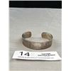 Image 1 : Vintage Southwest Sterling Silver Hand Carved Cuff Bracelet 29 Grams