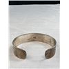 Image 2 : Vintage Southwest Sterling Silver Hand Carved Cuff Bracelet 29 Grams