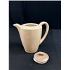 Image 4 : Mid-Century Poole England Twintone Teapot and Cream & Sugar Set